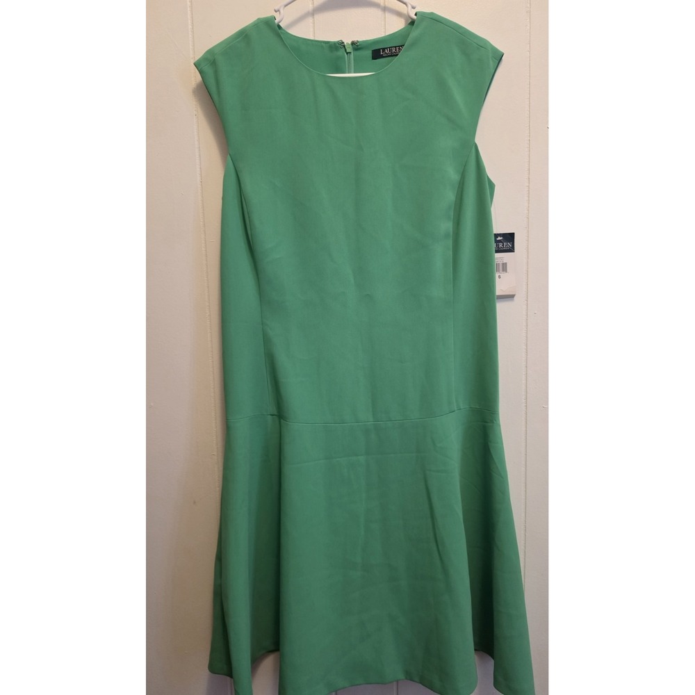 NWOT New Ralph Lauren Green Dress 6 Small